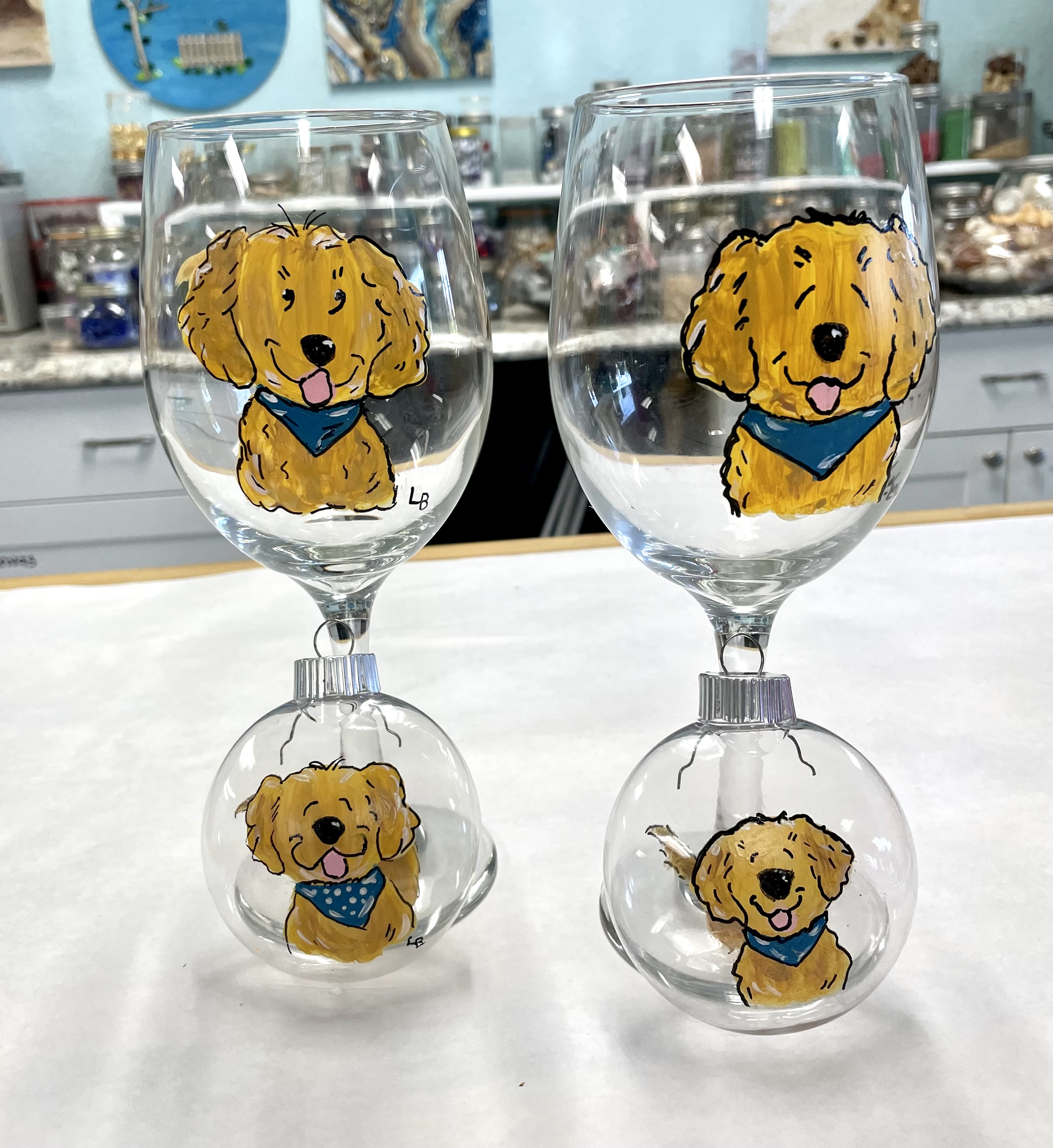 Dog Wine Glasses